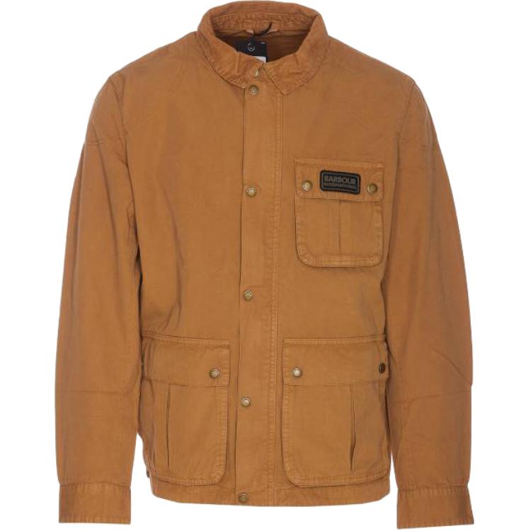 Barbour Solid Brown Button-Up Long-Sleeve Jacket MCA0980SN53