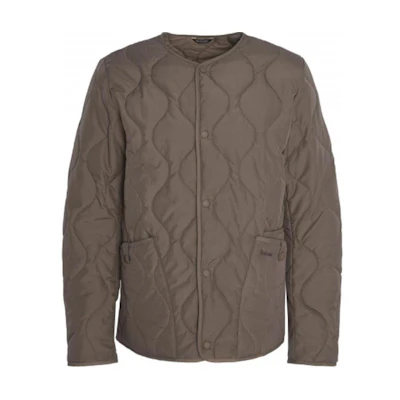 Barbour Solid Brown Slim Fit Crewneck Long Sleeve Jacket MQU1764GY71