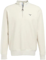 Barbour Solid Color Half-Zip Casual Sweatshirt Off-White MOL0393-WH Barbour Solid Color Half-Zip Casual Sweatshirt Off-White MOL0393-WH