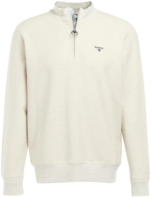 Barbour Solid Color Half-Zip Casual Sweatshirt Off-White MOL0393-WH Buy Barbour Solid Color Half-Zip Casual Sweatshirt Off-White MOL0393-WH