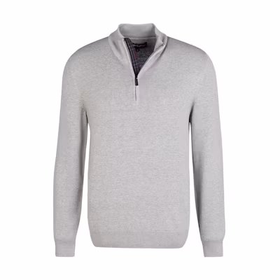 Barbour Solid Color Half-Zip Pullover Sweatshirt Gray MKN1222GY52-GY