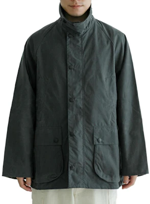 Barbour Jaket Longgar Abu-Abu dengan Resleting Leher Tinggi Warna Solid UM44MWX1679I Buy Barbour Jaket Longgar Abu-Abu dengan Resleting Leher Tinggi Warna Solid UM44MWX1679I