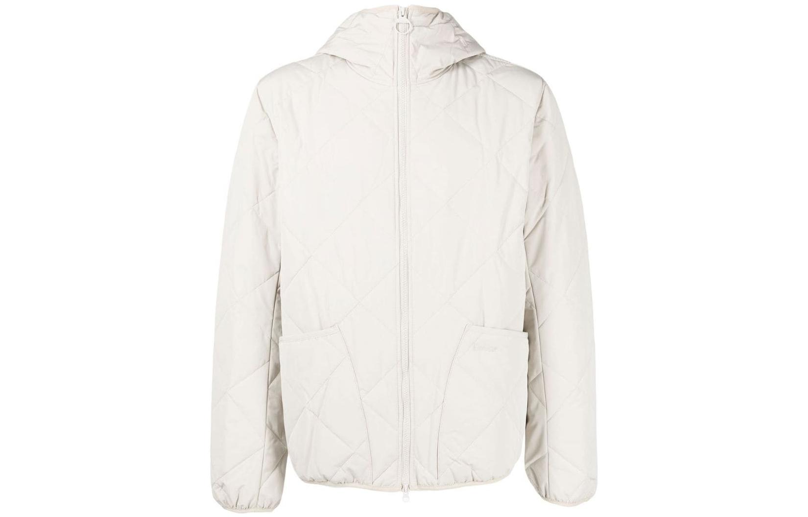 Barbour Solid Color Hooded Casual Jacket - White MQU1552ST31