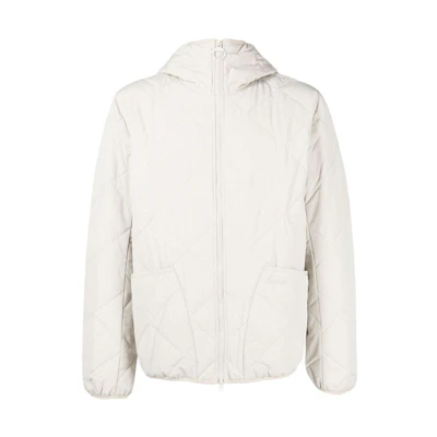 Barbour Solid Color Hooded Casual Jacket - White MQU1552ST31
