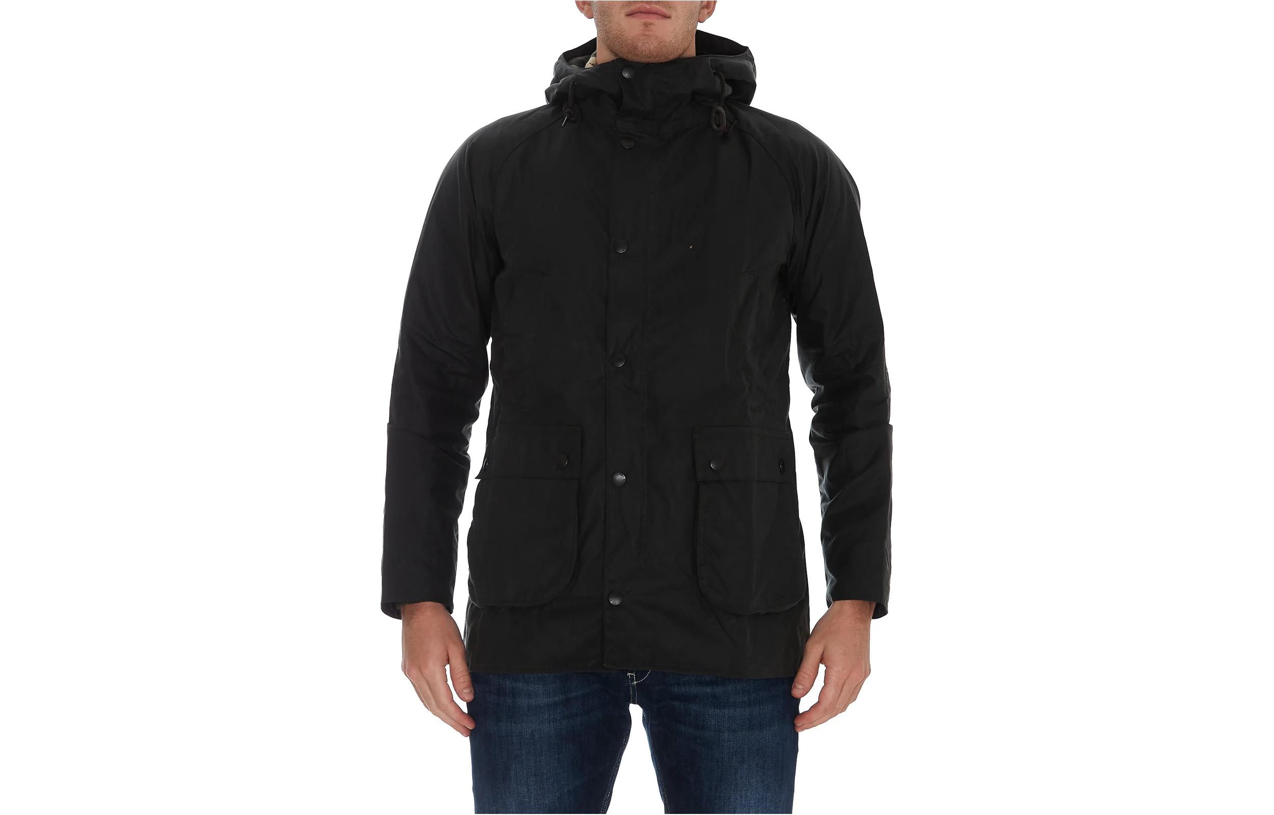 Barbour Solid Color Hooded Pocket Jacket Coat for Men MWX1369SG51