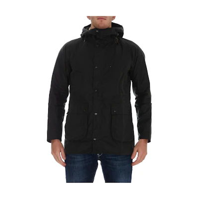 Barbour Solid Color Hooded Pocket Jacket Coat for Men MWX1369SG51