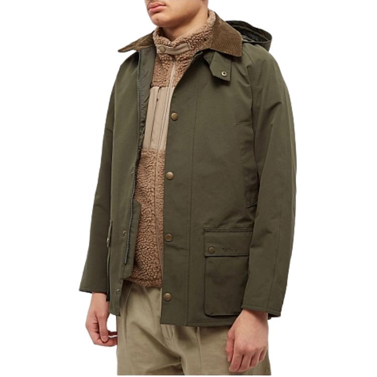 Barbour Solid Color Hooded Zip Jacket Green MWB0911SG72 圖 4