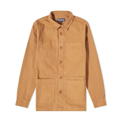 Barbour Solid Color Long-Sleeve Casual Jacket Orange MOS0316SN31