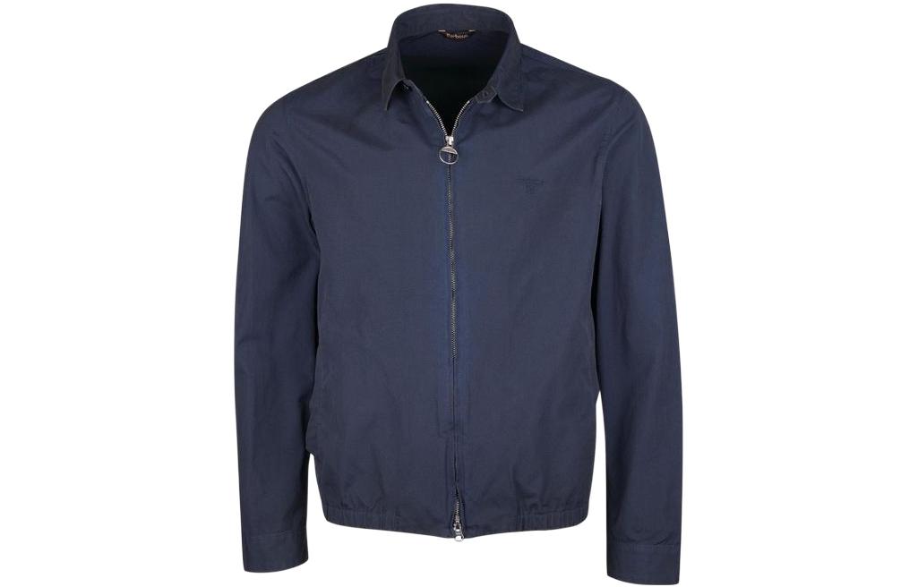 Barbour Solid Color Long-Sleeve Jacket Navy Blue MCA0795BL91