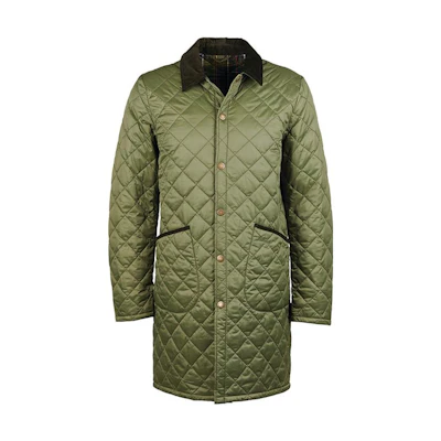 Barbour Solid Color Quilted Casual Jacket MQU1545-GN