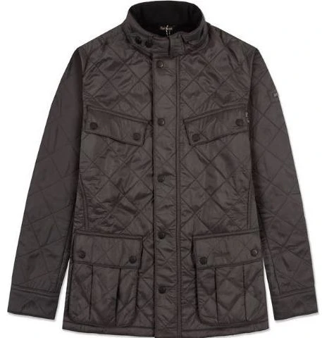 barbour-solid-color-stand-collar-button-casual-jacket-black-mqu-0365-ch-71