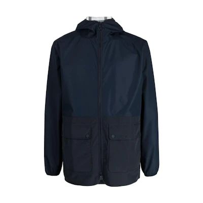 Barbour Solid Color Zip-Up Hooded Jacket MWB1059NY52