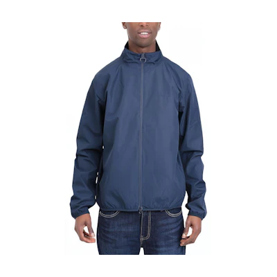 Barbour Solid Color Zip-Up Jacket Blue Long-Sleeve MWB0939NY52