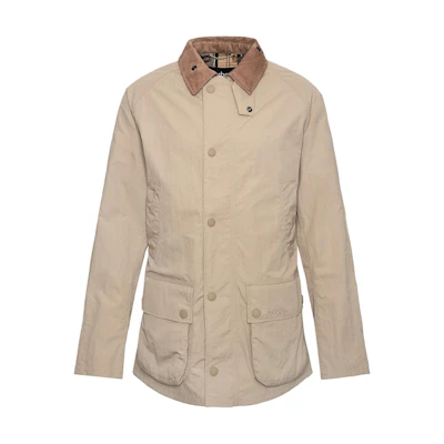 Barbour Solid Color Zip-Up Long-Sleeve Jacket Khaki MSP0096-BE31