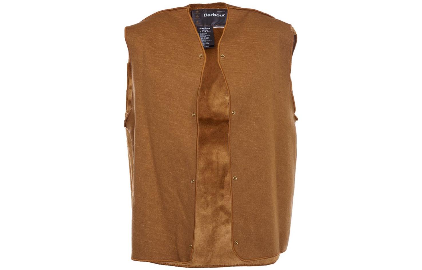 Barbour Solid Fleece Vest Jacket in Brown MLI004-BR31