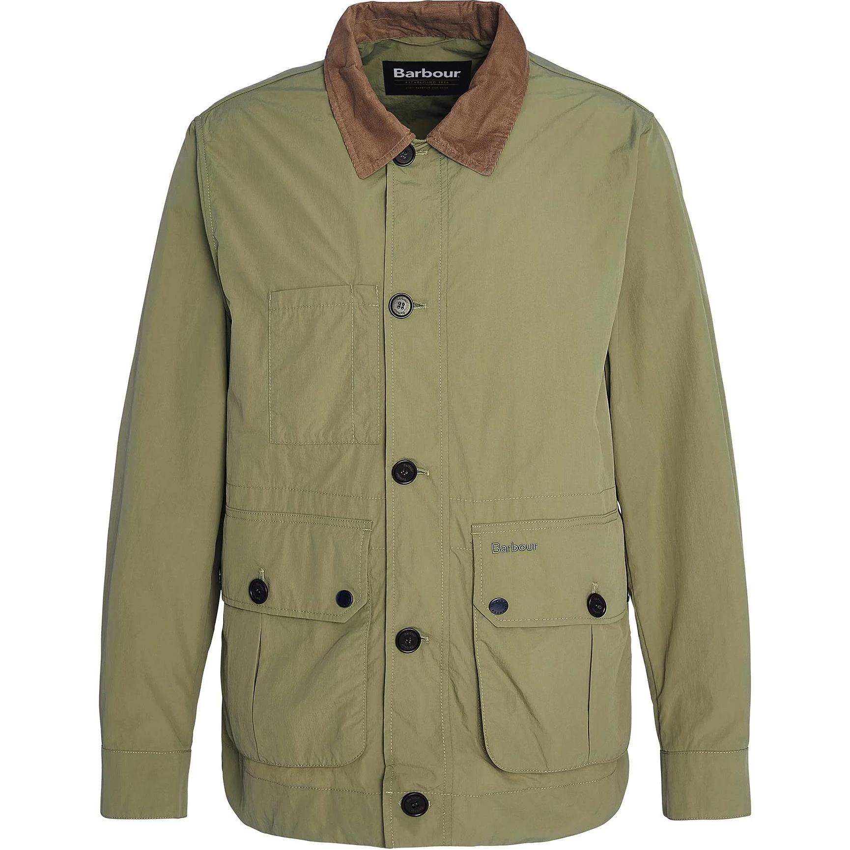 Barbour Solid Lightweight Rope Collar Jacket Olive Green MCA0965OL31