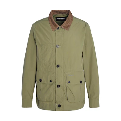 Barbour Solid Lightweight Rope Collar Jacket Olive Green MCA0965OL31
