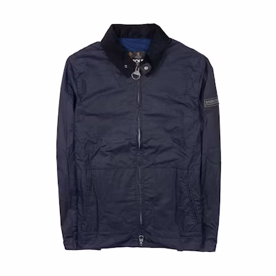 Barbour Solid Long-Sleeve Zip-Up Jacket Blue MWX2197NY71