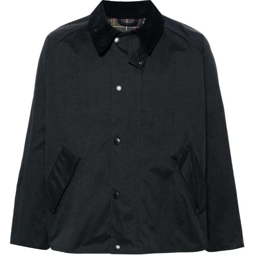 Barbour Solid Navy Blue Long Sleeve Collared Jacket MCA0931MCA