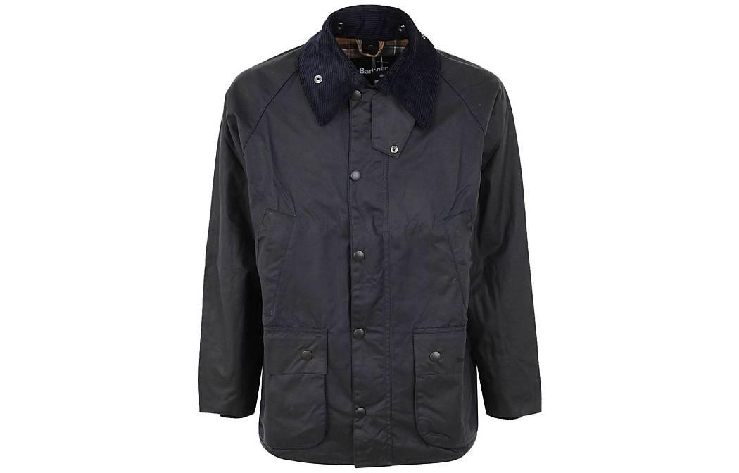 Barbour Solid Pocket Button-Up Stand Collar Jacket - Blue MWX0018MWX-091