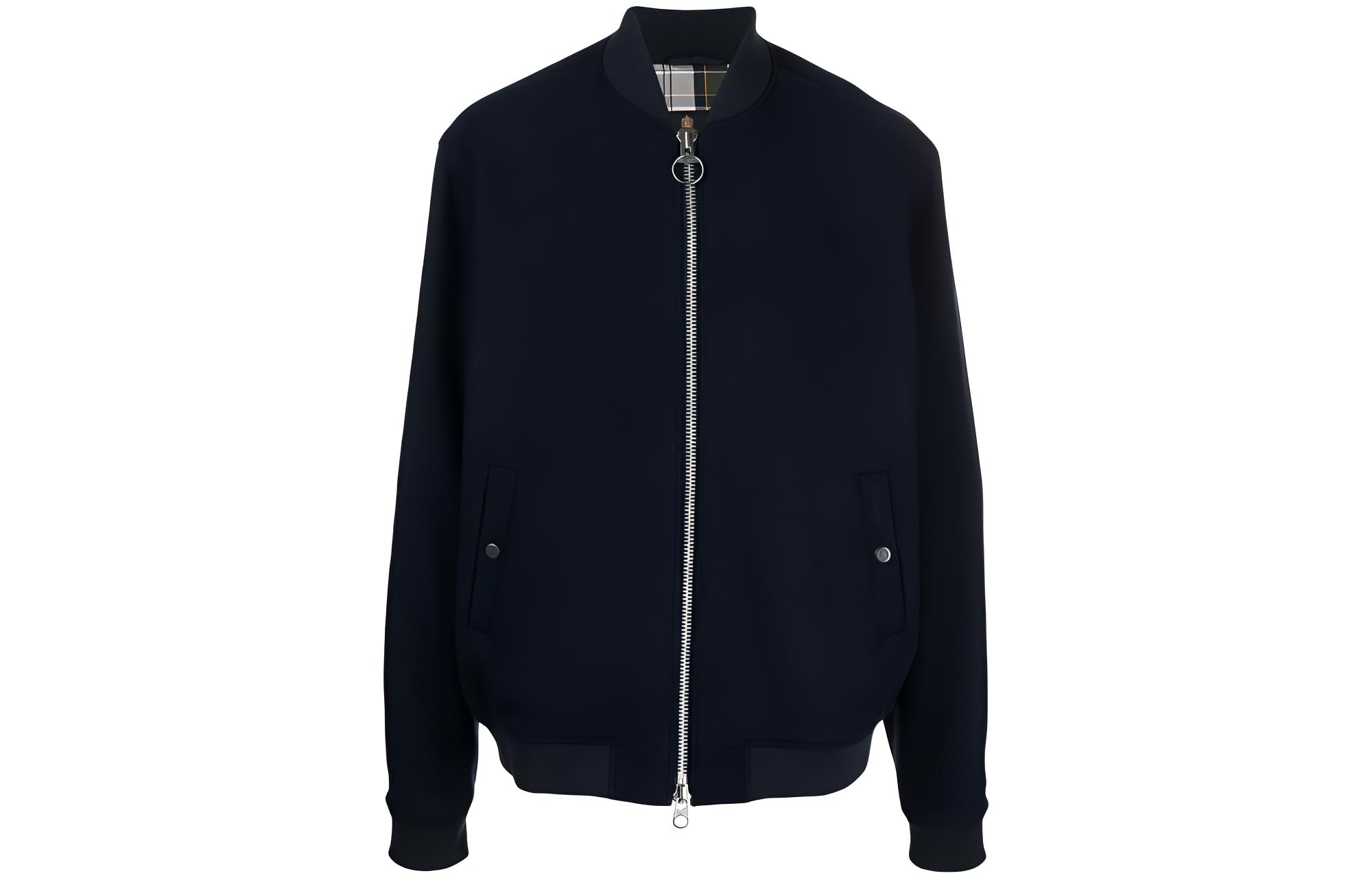 Barbour Solid Zip-Up Jacket Black MW00284NY71