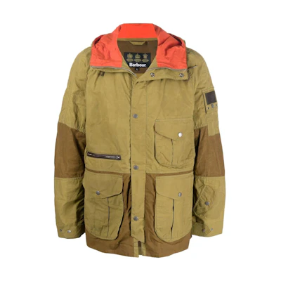 Barbour SS22 Colorblock Zip-Up Hooded Jacket MCA0768MCAGN52