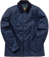 Barbour SS22 Quilted Jacket with Logo Embroidery Blue MQU1394NY71 Barbour SS22 Quilted Jacket with Logo Embroidery Blue MQU1394NY71