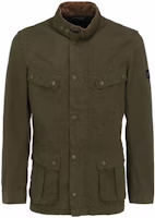 BARBOUR SS23 Military Green Stand Collar Long Sleeve Jacket MCA0667GN31 BARBOUR SS23 Military Green Stand Collar Long Sleeve Jacket MCA0667GN31