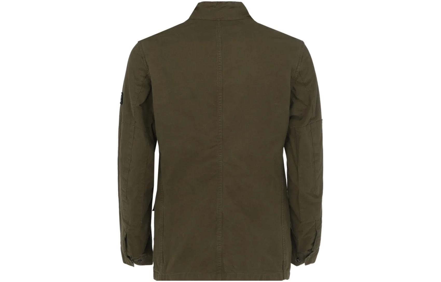 Lookbook BARBOUR SS23 Chaqueta Verde Militar Cuello Alto Manga Larga MCA0667GN31
