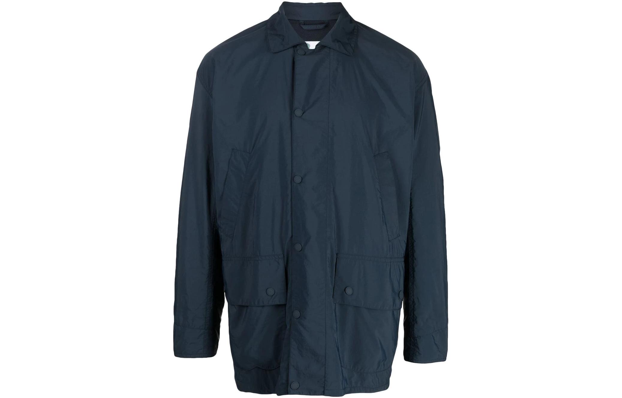 Order Barbour SS23 深蓝色单排扣翻领夹克外套 MCA0876NY71