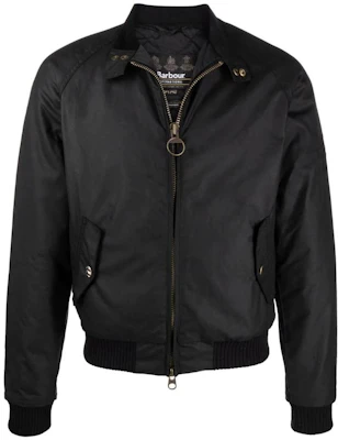 Barbour SS23 Jaket Hitam High-Neck Zip-Up MWX0465MWXBK71 Buy Barbour SS23 Jaket Hitam High-Neck Zip-Up MWX0465MWXBK71
