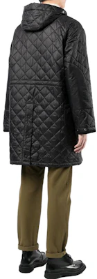 Barbour SS23 Jaket Hitam Berlapik Quilt Panjang Sederhana MQU1298BK11 Shop Barbour SS23 Jaket Hitam Berlapik Quilt Panjang Sederhana MQU1298BK11