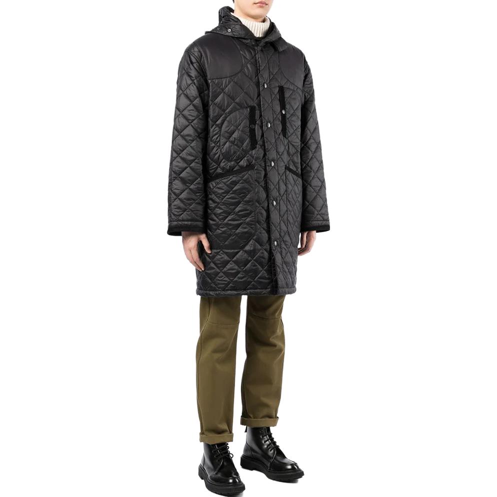 Purchase Barbour SS23 Jaket Hitam Berlapik Quilt Panjang Sederhana MQU1298BK11