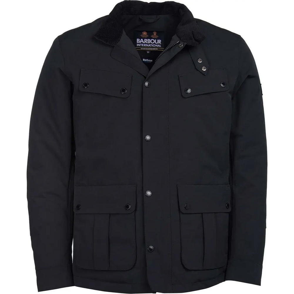 Barbour SS23 Black Single-Breasted Pocket Long Sleeve Jacket MWB0819BK11