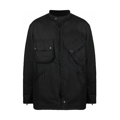 Barbour SS23 Black Solid Color Zip-Up Long Sleeve Jacket MWX1859MWXBK11