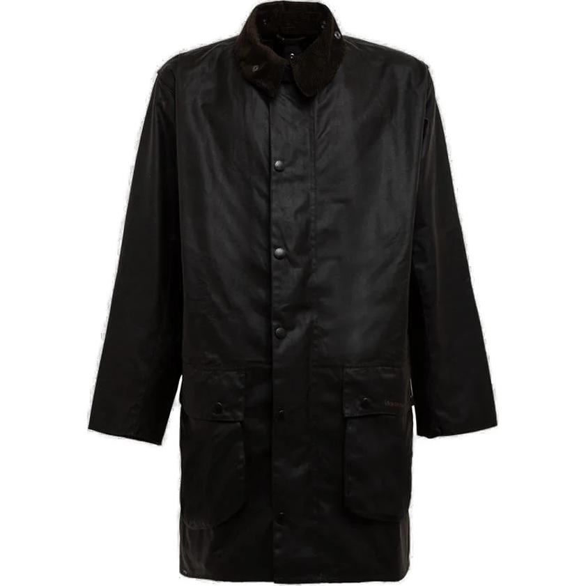 Barbour SS23 Black Solid Long Sleeve Collared Jacket MWX0009MWXOLIVE