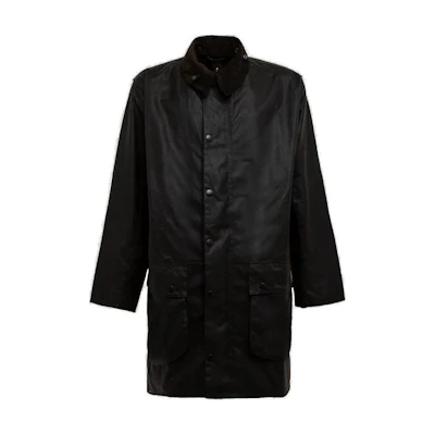 Barbour SS23 Black Solid Long Sleeve Collared Jacket MWX0009MWXOLIVE