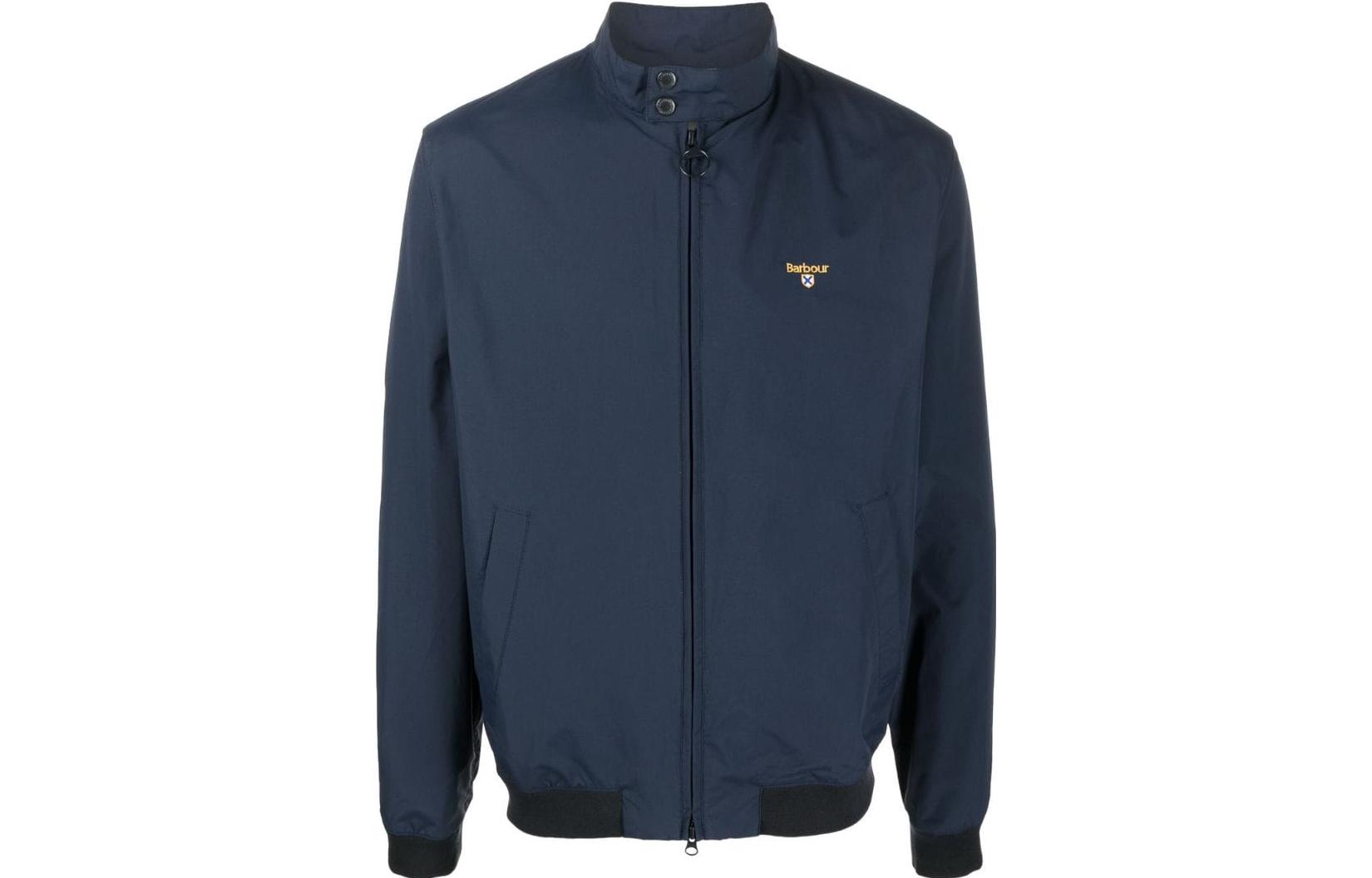 Barbour SS23 Blue Letter Print Zip Casual Jacket MCA0811MCA