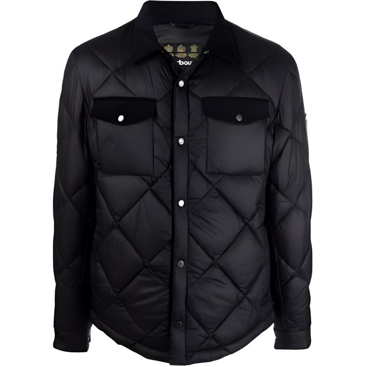Barbour SS23 Diamond Quilted Single-Breasted Jacket Black MQU1349BK11