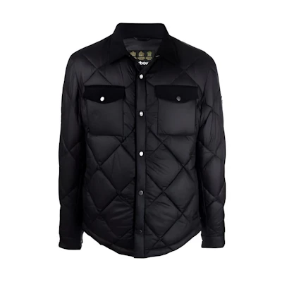 Barbour SS23 Diamond Quilted Single-Breasted Jacket Black MQU1349BK11