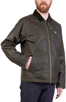 Barbour SS23 Chaqueta Verde Encerada con Logo Bordado de Color Sólido MWX2067MWXOL71 Purchase Barbour SS23 Chaqueta Verde Encerada con Logo Bordado de Color Sólido MWX2067MWXOL71