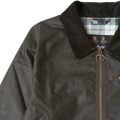 Barbour SS23 Chaqueta Verde Encerada con Logo Bordado de Color Sólido MWX2067MWXOL71 Cheap Barbour SS23 Chaqueta Verde Encerada con Logo Bordado de Color Sólido MWX2067MWXOL71