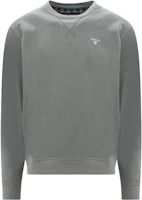 Barbour SS23 Grey Crewneck Sweatshirt with Solid Logo Print Long Sleeve MOL0418MOLGN49 Barbour SS23 Grey Crewneck Sweatshirt with Solid Logo Print Long Sleeve MOL0418MOLGN49