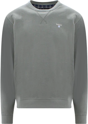 Barbour SS23 Grey Crewneck Sweatshirt with Solid Logo Print Long Sleeve MOL0418MOLGN49 Buy Barbour SS23 Grey Crewneck Sweatshirt with Solid Logo Print Long Sleeve MOL0418MOLGN49