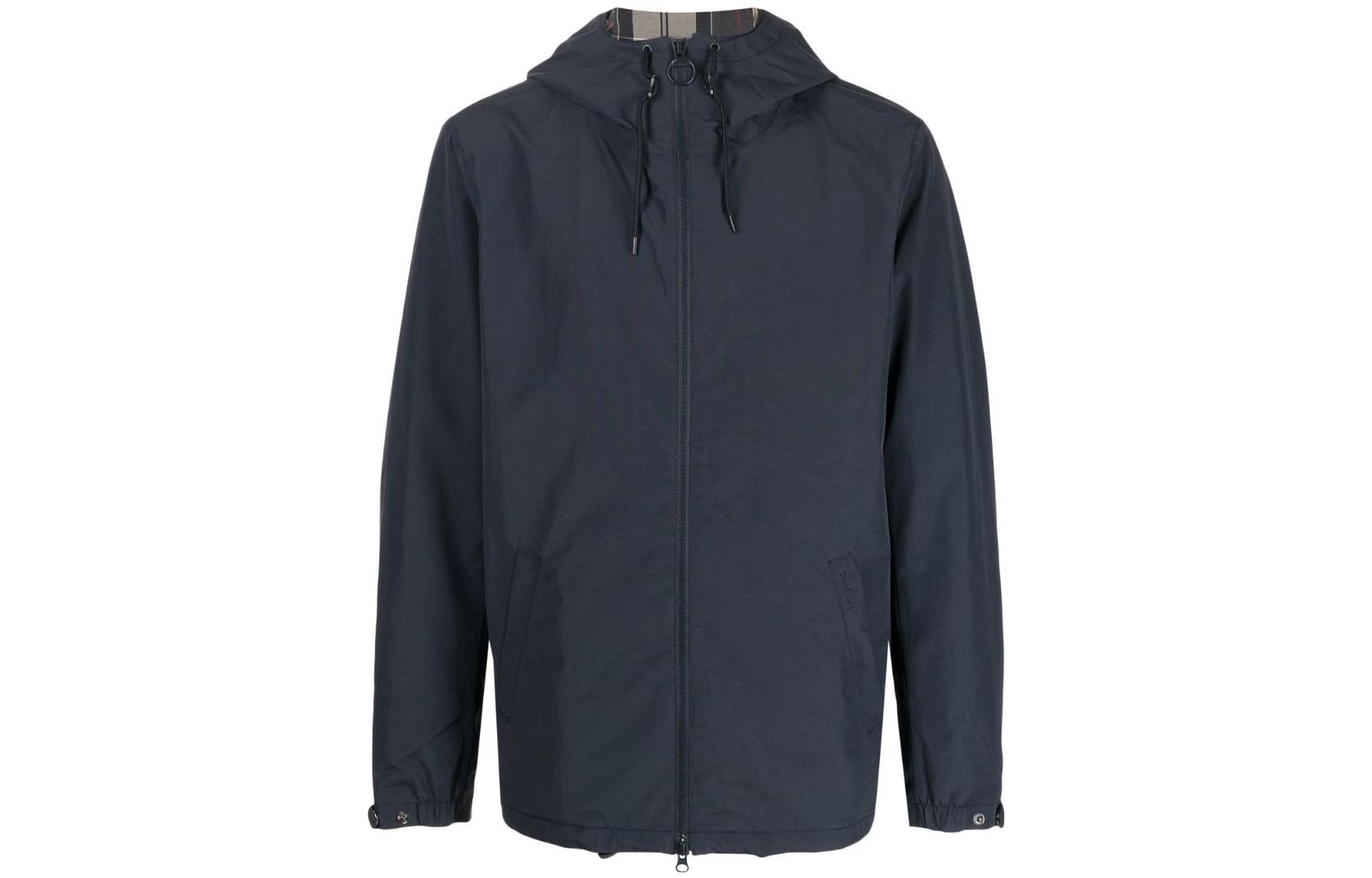 Barbour SS23 Navy Blue Plain Casual Long-Sleeve Jacket MWB0877NY51NAVY