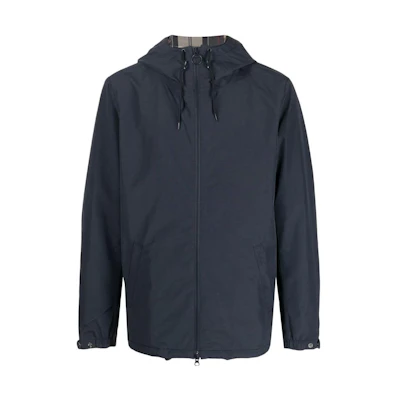 Barbour SS23 Navy Blue Plain Casual Long-Sleeve Jacket MWB0877NY51NAVY