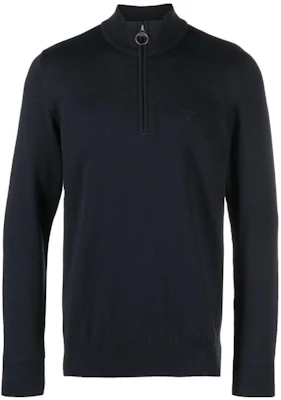 바버 SS23 네이비 블루 목넥 긴팔 풀오버 스웻셔츠 MKN1074NY91 Order 바버 SS23 네이비 블루 목넥 긴팔 풀오버 스웻셔츠 MKN1074NY91