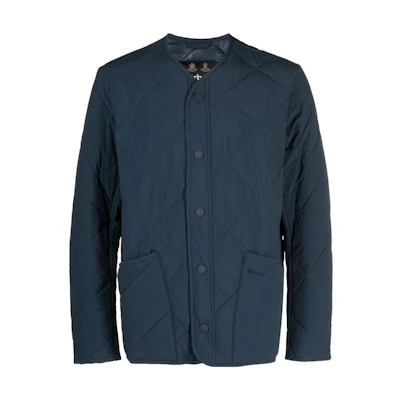 Barbour SS23 Navy Diamond Quilted Single-Breasted Jacket MQU1668NY71
