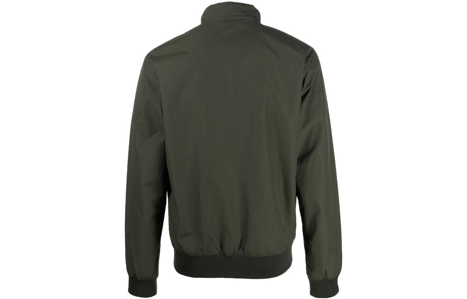 Barbour SS23 Olive Green Solid Stand Collar Zip Jacket MCA0412OL51 圖 3