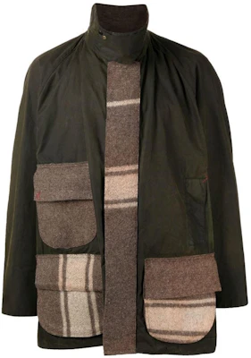 Barbour SS23 Patchwork Colorblock Trench Coat Pendek Pria Hijau Tua HWF001N Buy Barbour SS23 Patchwork Colorblock Trench Coat Pendek Pria Hijau Tua HWF001N